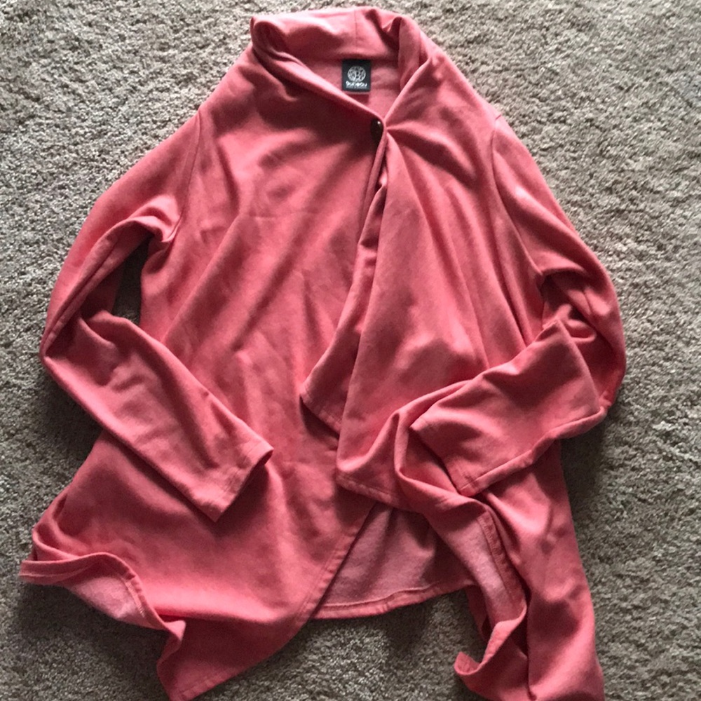 Pink sweater shrug